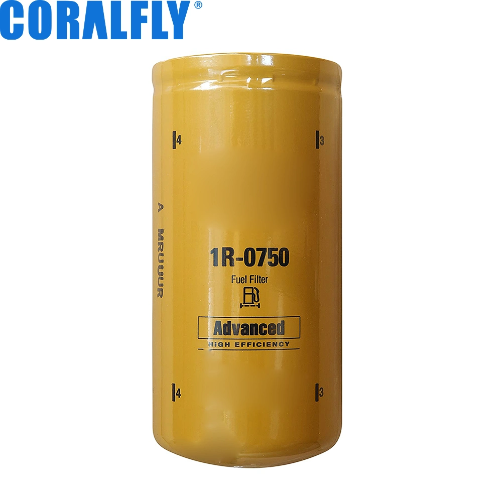 Coralfly Spin-on Excavator Roller Bulldozer Truck Marine Fuel Filters 1r0750 1r-0750 Water Separator1r 0750 for Caterpillar Fuel Filters