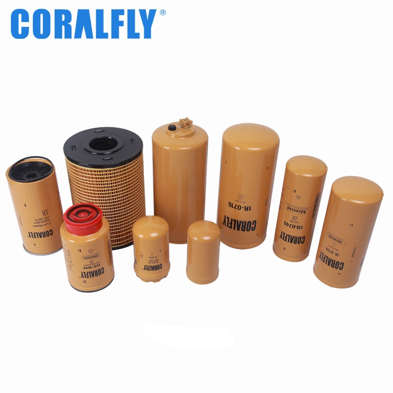 Coralfly Spin-on Excavator Roller Bulldozer Truck Marine Fuel Filters 1r0750 1r-0750 Water Separator1r 0750 for Caterpillar Fuel Filters