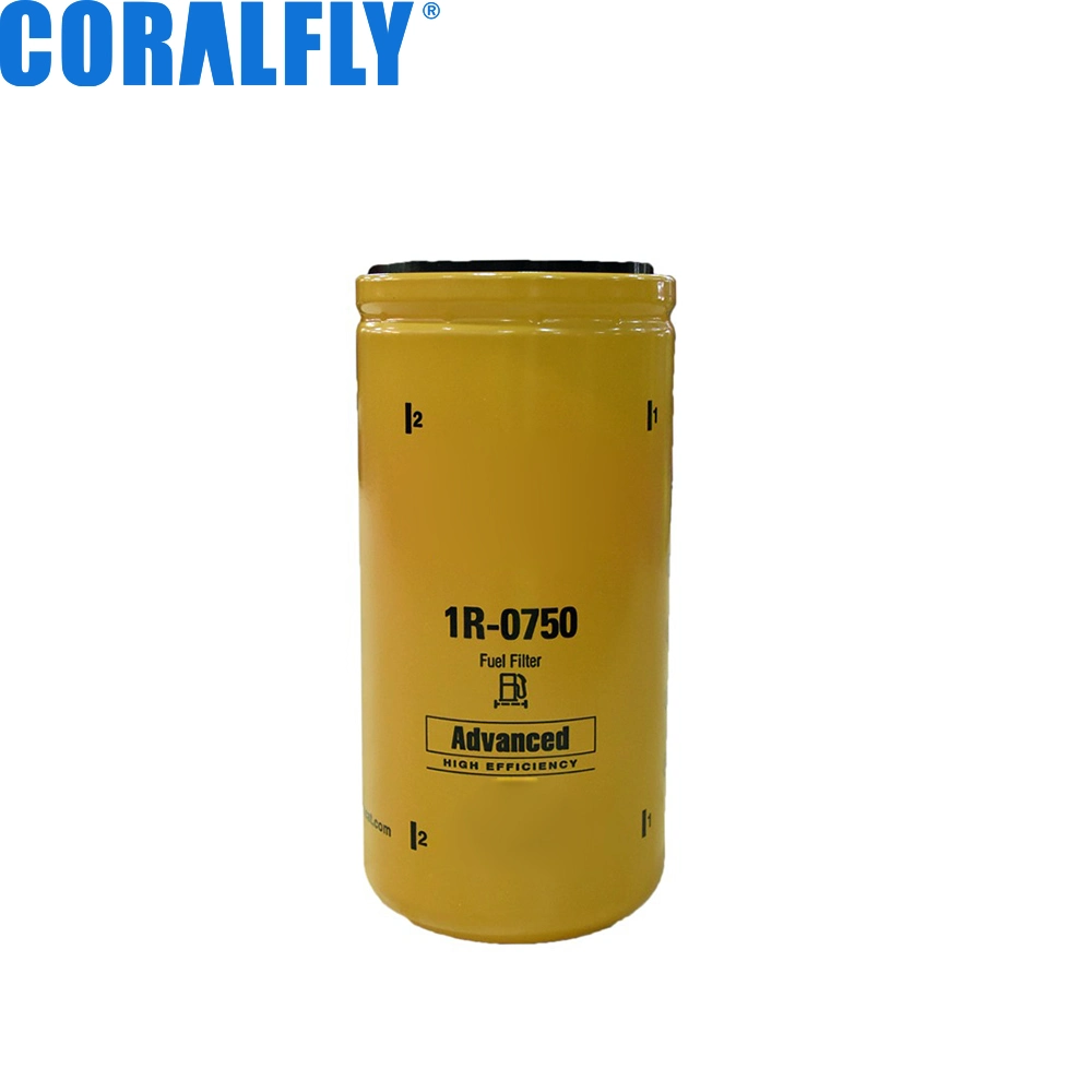 Coralfly Spin-on Excavator Roller Bulldozer Truck Marine Fuel Filters 1r0750 1r-0750 Water Separator1r 0750 for Caterpillar Fuel Filters